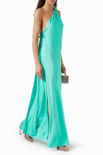 The Julianna Maxi Dress in Satin