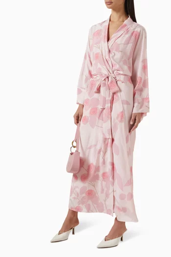 Peignoir Robe Dress in Linen
