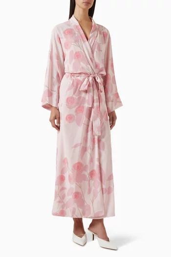 Peignoir Robe Dress in Linen