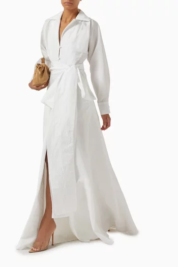 Beatrice Maxi Dress in Taffeta
