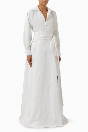Beatrice Maxi Dress in Taffeta