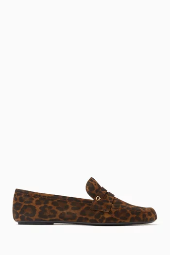 Giorgia Flat Loafers in Velour