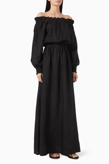 Jealine Off-shoulder Maxi Dress