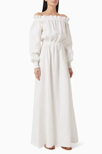 Jealine Off-shoulder Maxi Dress