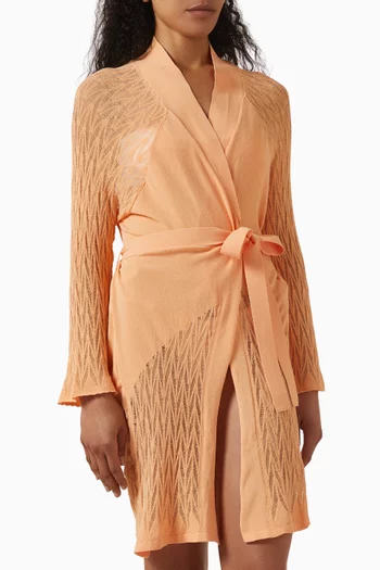 Berta Kaftan in Mesh-knit