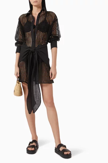 Jesabel Mini Shirt Dress in Cotton