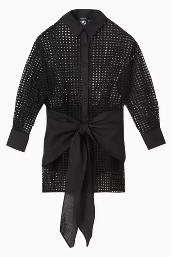 Jesabel Mini Shirt Dress in Cotton