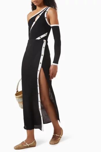 Pina Asymmetrical Midi Skirt