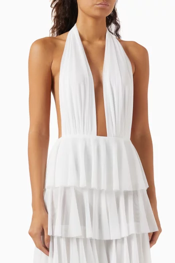 Halter Bodysuit in Mesh