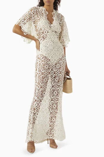 Obie Crochet Gown in Cotton