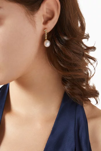 Day Earrings in Gold-plated Brass