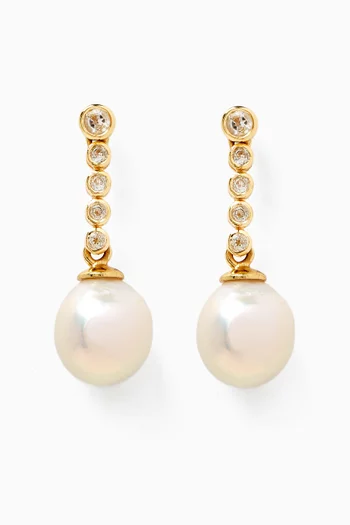 Day Earrings in Gold-plated Brass