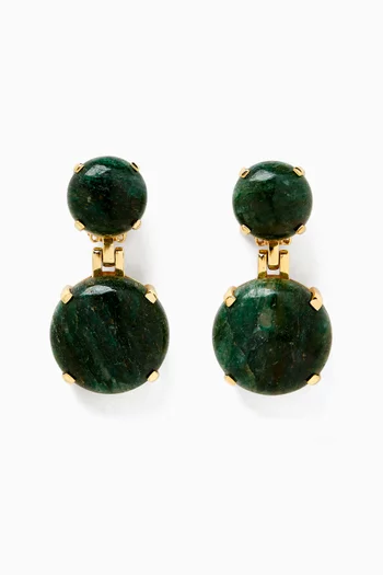 x Ounass Galaxias Clip-on Earrings in Gold-plated Brass