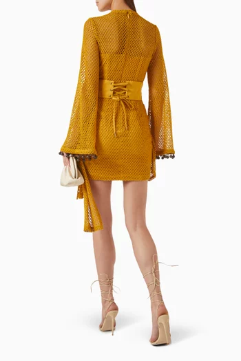 Egu Drape Dress in Crochet