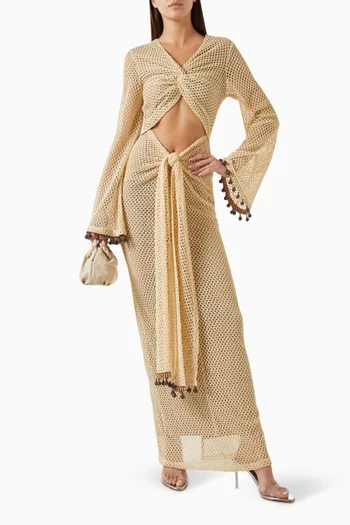 Teri Cut-out Dress in Crochet