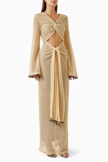 Teri Cut-out Dress in Crochet