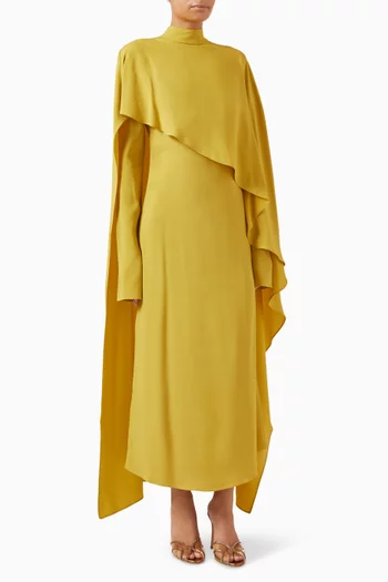 Carrington Midi Dress in Crepe