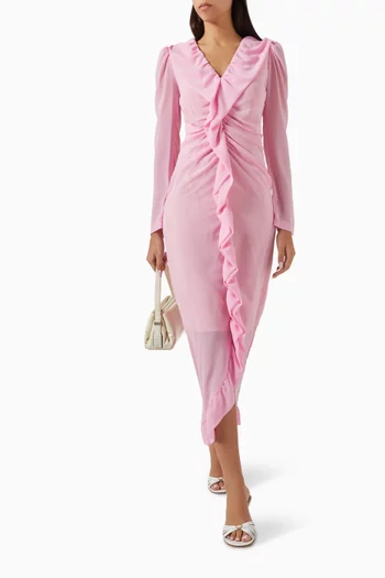 Printed Frill Dress