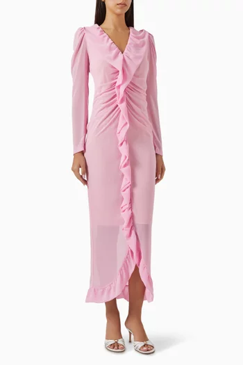 Printed Frill Dress
