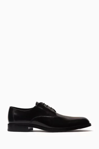 Lace-up Oxford Shoes in Patent Leather