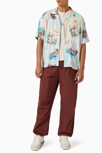 Essentials Camp Collar Shirt in Mesh