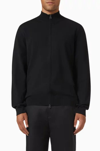 كارديغان بسحّاب صوف بكر