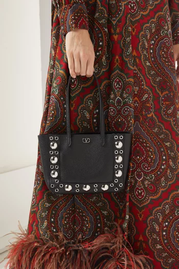 Valentino Garavani Mini Nellcôte Bag in Grainy Calfskin