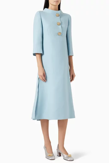 Midi Dress in Crepe Couture