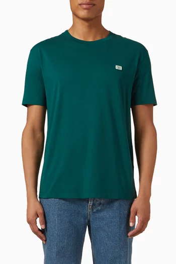 VLogo Patch T-shirt in Cotton