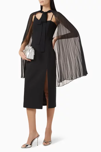 Vera Cape Midi Dress