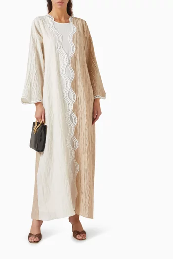 3-piece Abaya Set in Linen