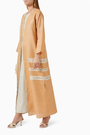 3-piece Abaya Set in Linen