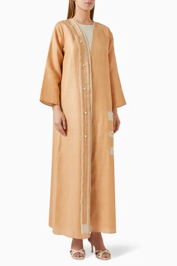 3-piece Abaya Set in Linen