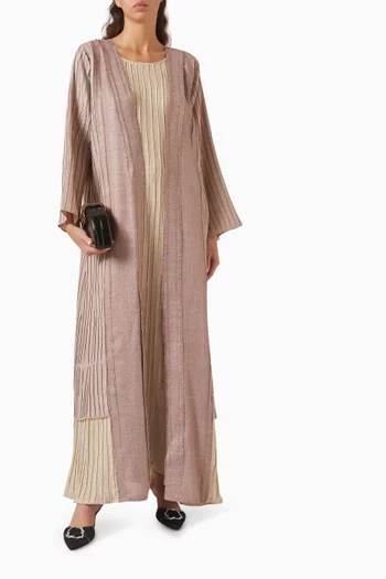 3-piece Abaya Set in Linen
