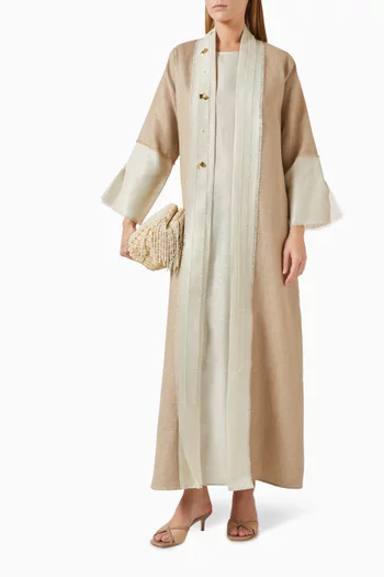 3-piece Abaya Set in Linen