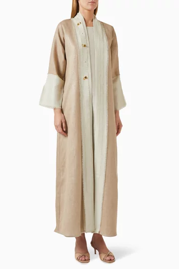 3-piece Abaya Set in Linen