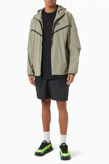 Tech Woven Jacket in Stretch Nylon