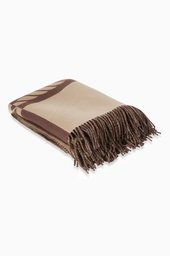 Oval Knight Blanket in Wool-blend