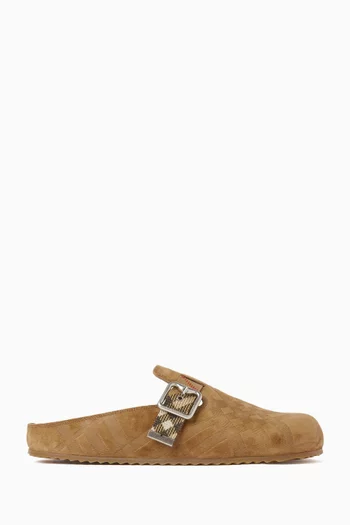 Urchin Clogs in Check Suede