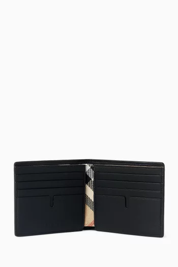 Logo Bifold Wallet in Smooth Calfskin