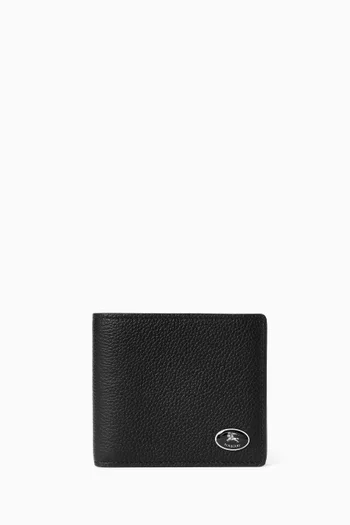 Logo Bifold Wallet in Smooth Calfskin