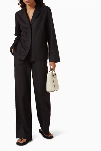 Relaxed Fit Pants in Linen
