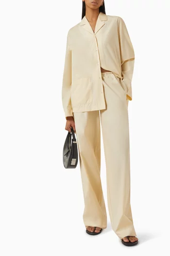 Pyjama-style Shirt in Cotton-blend