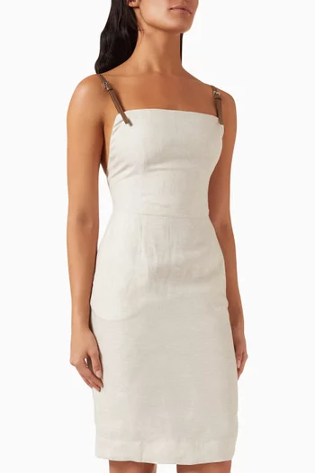Midi Dress in Linen