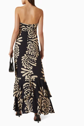 Sevillana Dress in Crepe de Chine