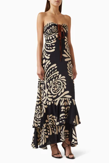 Sevillana Dress in Crepe de Chine