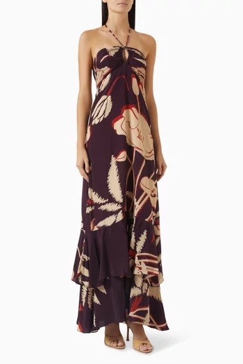 Sevillana Dress in Crepe de Chine
