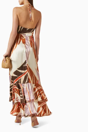Sevillana Dress in Satin Silk