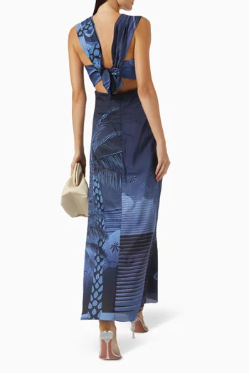 Santo Tomás Martellato Dress in Silk Blend