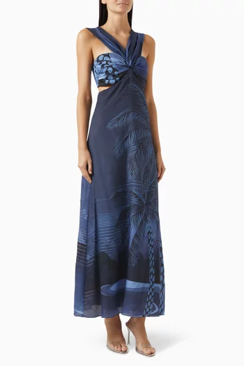 Santo Tomás Martellato Dress in Silk Blend